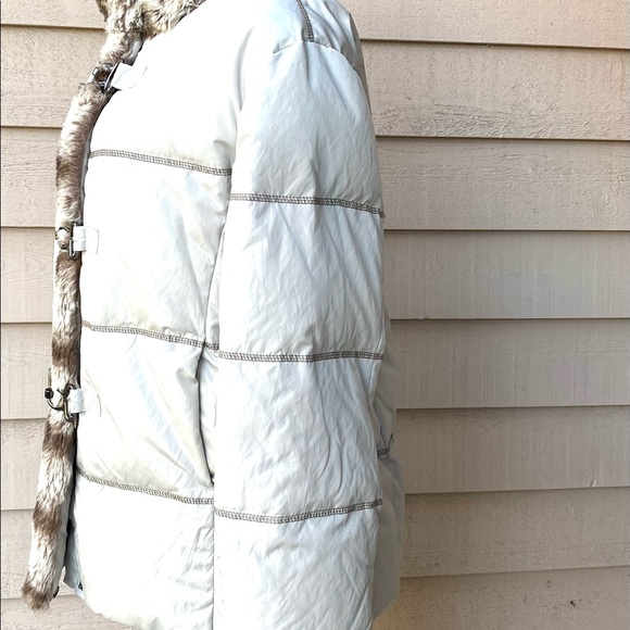 Hilary Radley Ny Faux Chinchilla Puffer - Picture 2 of 11